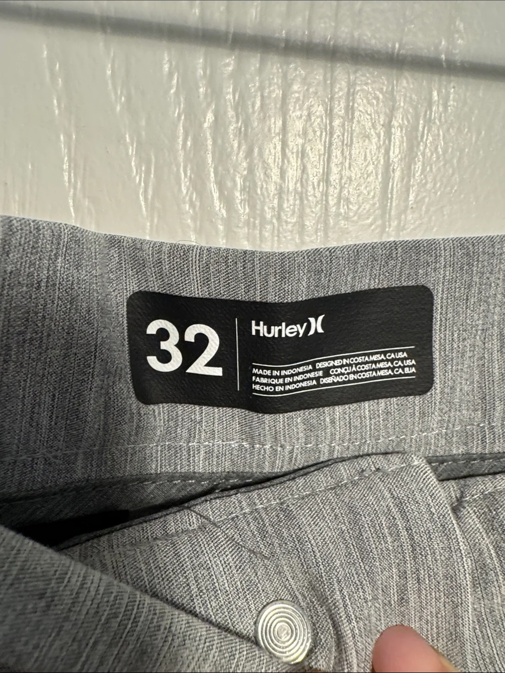 Hurley Men's Grey Performance Shorts